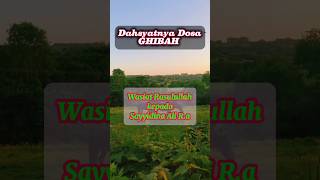 Dahsyatnya Dosa Ghibah  Wasiat Rasulullah Kepada Sayyidina Ali ghibah dosa nasehatislami