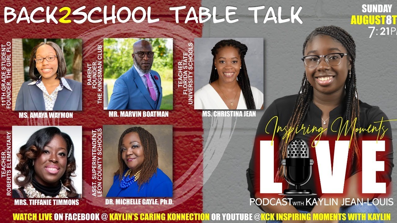 S2, Ep1, KCK INSPIRING MOMENTS WITH KAYLIN: BACK TO SCHOOL TABLE TALK (8/8/2021)