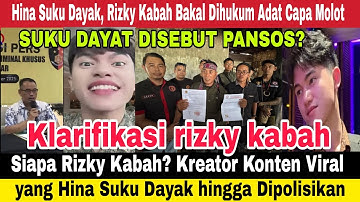 Siapa Rizky Kabah? Kreator Konten Viral yang Hina Suku Dayak hingga Dipolisikan