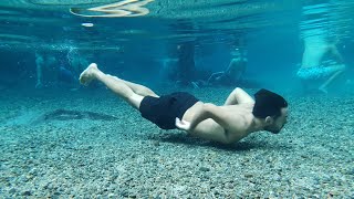 Swimming in CRYSTAL CLEAR Lagoon Swimming in CRYSTAL CLEAR Lagoon