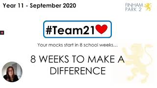 Year 11 Assembly 18th September 2020