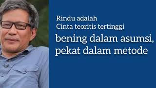 FALSAFAH RINDU || kata-kata Rocky Gerung || Puisi