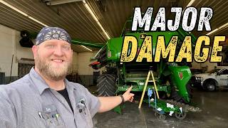 The Damage Was Worse Than We Thought! Getting Two X9's Ready for Wheat Harvest.