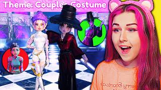 Only Wearing Iconic Couples Costumes 1 Year Later & My Boyfriend Improved Roblox Dress To Impress Resimi