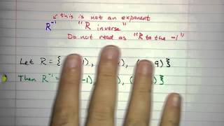 1.2.1 - Inverse of a Relation