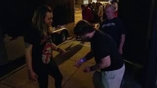 The Struts in Madison - showing magic to Adam