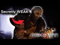 Why is Kratos so weak?