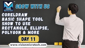 CorelDRAW X8 Basic Shape Tools | How to Use Rectangle, Ellipse, Polygon & More | Vision Microtech