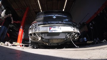 BMW M6 shooting flames on the dyno!