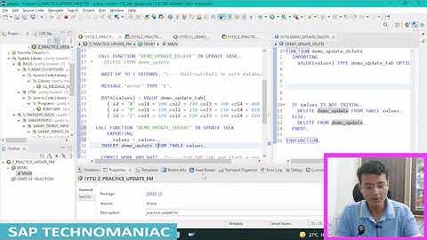 Update function module in SAP ABAP explained in detail Part - 2