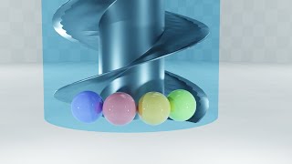 Screw Elevator Physics Simulation [Blender]