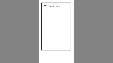 Prove that (cosec A - sin A) (sec A - cos A) = 1 / (tan A + cot A)#shorts #trigonometry #cbse #sslc