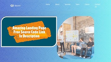 Created Responsive Amazing Landing Page Using HTML5 And CSS3 || Free Source Code