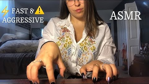 SUPER FAST & AGGRESSIVE Table Scratching & Tapping (no talking, lofi)