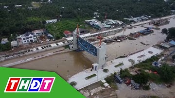 Đẩy nhanh tiến độ hoàn thành cống ngăn mặn lớn nhất Tiền Giang | THDT