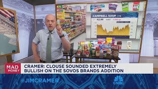 Jim Cramer gauges how packaged food stocks will stack up in a cooling economy