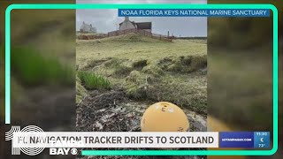 Navigation tracker drifted from the waters of the Florida Keys and onto Scottish soil 4,300 miles aw