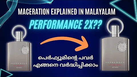 MACERATION EXPLAINED - INCREASE PERFUME PERFORMANCE #youtube