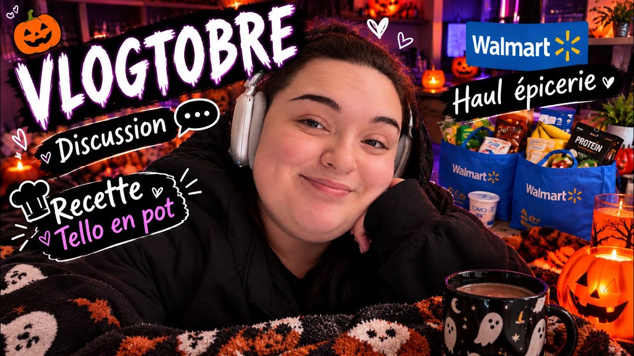 🧡 Un petit vlog cozy d’octobre 🍂 | Discussion, cuisine & épicerie
