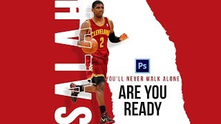 How to Create Sports Poster design || Photoshop Tutorial screenshot 1
