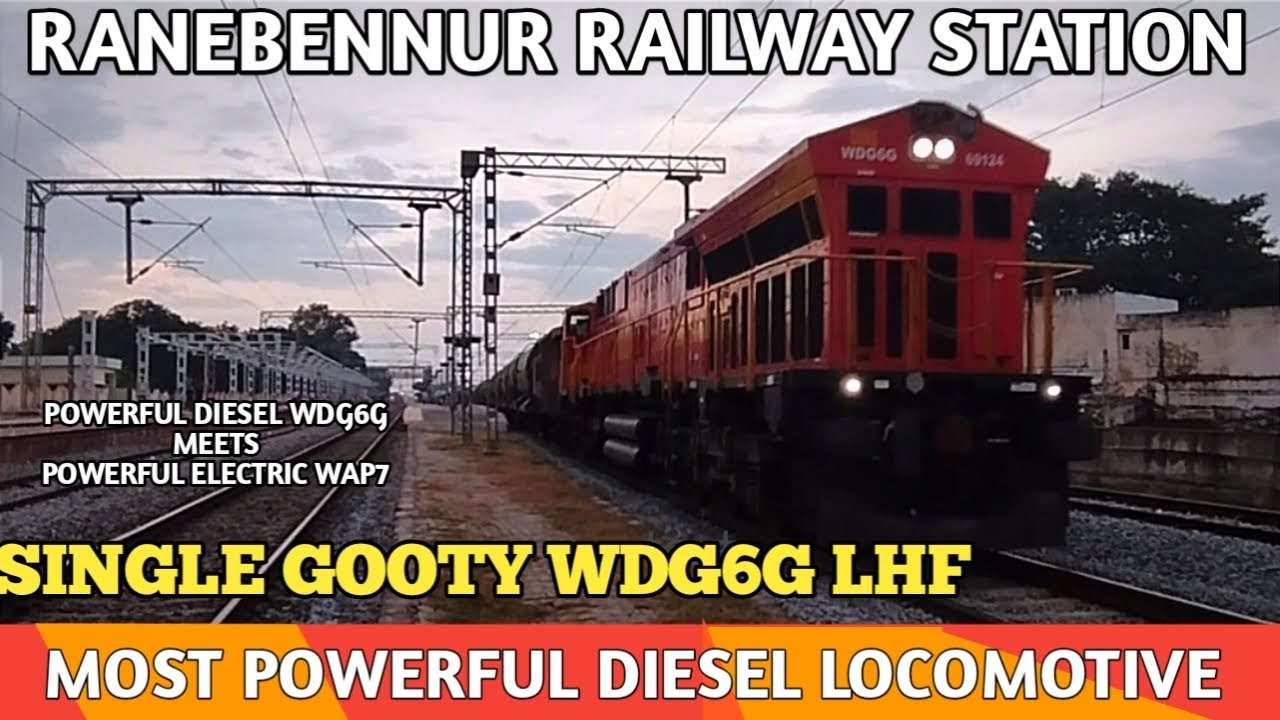 Btpn Rake GOOTY WDG6G LHF Leadinv BTPN RAKES and Meets Siddaganga Express at ...