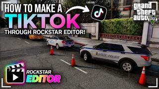 How to make TIKTOK'S through Rockstar Editor | STILL WORKING | GTA5/FIVEM