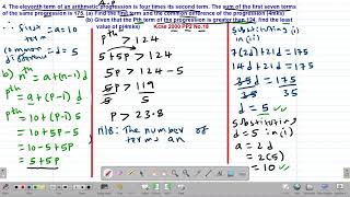 MATH: FORM 3: SEQUENCES AND SERIES (A.P): LESSON 3 (KCSE 2000 PP2 NO.18)