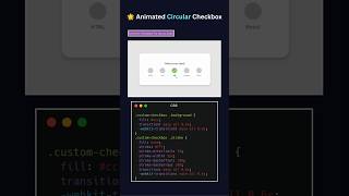 Animated Circular Checkbox UI ✨ | CSS & SVG Checkmark Animation