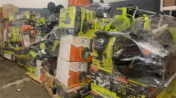 I Bought 5 Pallets of Ryobi Tools and Found some DeWalt and Milwaukee Stuff