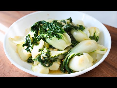 How to Make Chinese Bok Choy Stir Fry with Garlic 蒜蓉白菜 #cantonesefood #garlicbokchoy