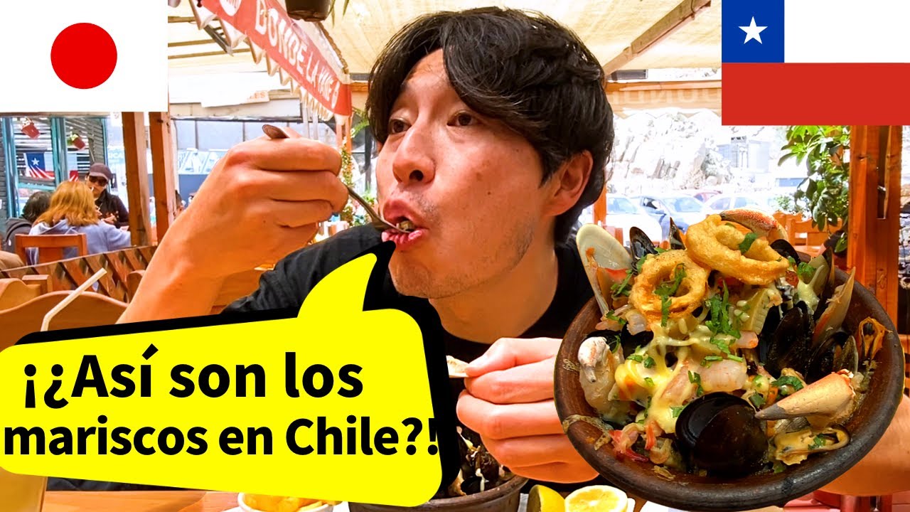 JAPONÉS prueba MARISCOS en CHILE por primera vez