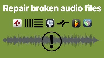 How to repair your broken audio files!!