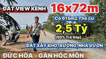 Hot! Lô đất 16x72m view kênh tại Đức Hòa – Gần TPHCM, giá đầu tư siêu tốt!