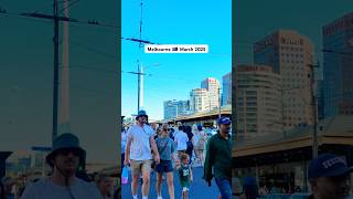 Melbourne Australia March 2025, Swanston Street and Flinders Street #walkthrough #citylife