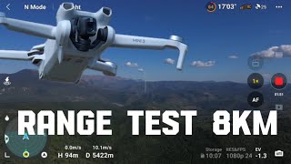 DJI MINI 3 - RANGE TEST (RESCUE MISSION) *8 KILOMETERS*