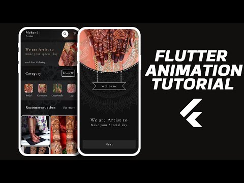 Flutter Mehandi App With Animations | Mehandi App Developed for Android and ios.