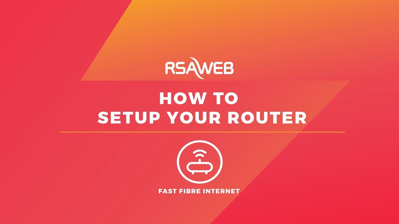 How to set up your router