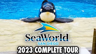 SeaWorld San Diego Tour 2023  Rides, Shows, Animal Exhibits and Walkthrough [4K POV]