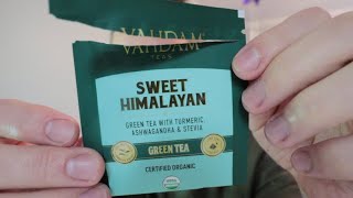 Taste Test: Vahdam Sweet Himalayan Organic Green Tea Best Organic Chai Tea Review Taste Test