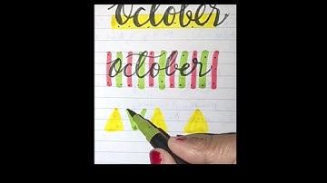 Lettering October#handlettering #calligraphy #youtube #october