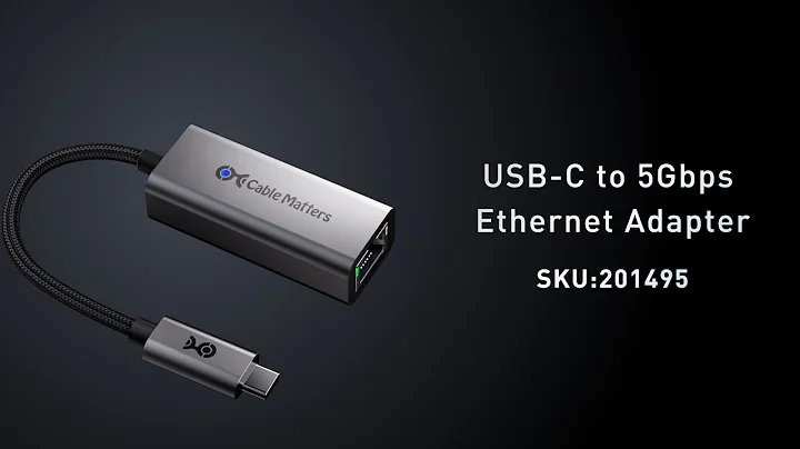 Cable Matters USB C to 5Gbps Ethernet Adapter, USB4, Thunderbolt 4/5 Compatible