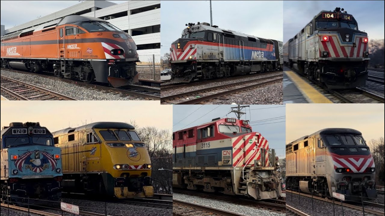Exclusive Railfaning: Full Day Of Metra Trains 2/17/26