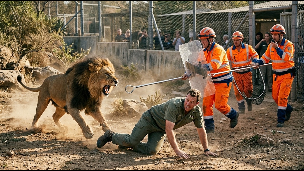 Real Rescues Heroic Rescue Team Saves Zookeeper from Deadly Lion Attack | Real ...