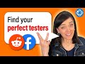 How to recruit your ideal testers online #shorts