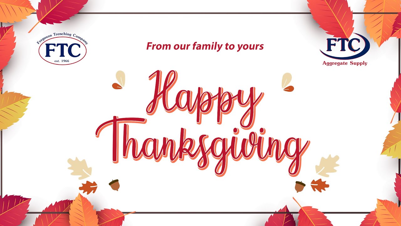 FTC - What are you thankful for?