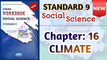 Std-9 S.S.| Chapter: 16 Climate |Vikas Workbook Solution  #workbooksolution #workbookanswers