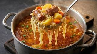 Ich würde diese Suppe jeden Tag essen! Einfaches und leckeres deutsches Rezept mit Kohl!