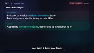 Information Protocols, protocol extensions, and protocol-oriented programm… (Hindi) | iOS Interview Hinglish Q12 Guide