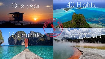 One year around the world / 16 countries and more than 118 900 kms.