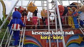 badut naik kora-kora || menegangkan guys ...😬